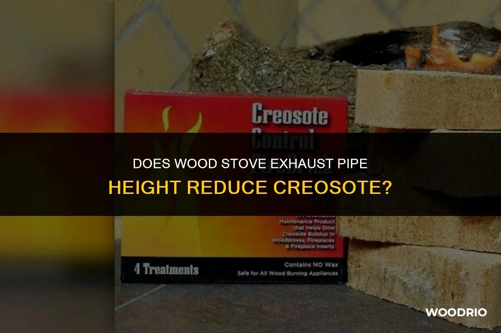 does wood stove exhaust pipe height reduce creosote