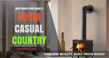 Cozy Charm: How a Wood Stove Transforms a Room into Casual Country Bliss
