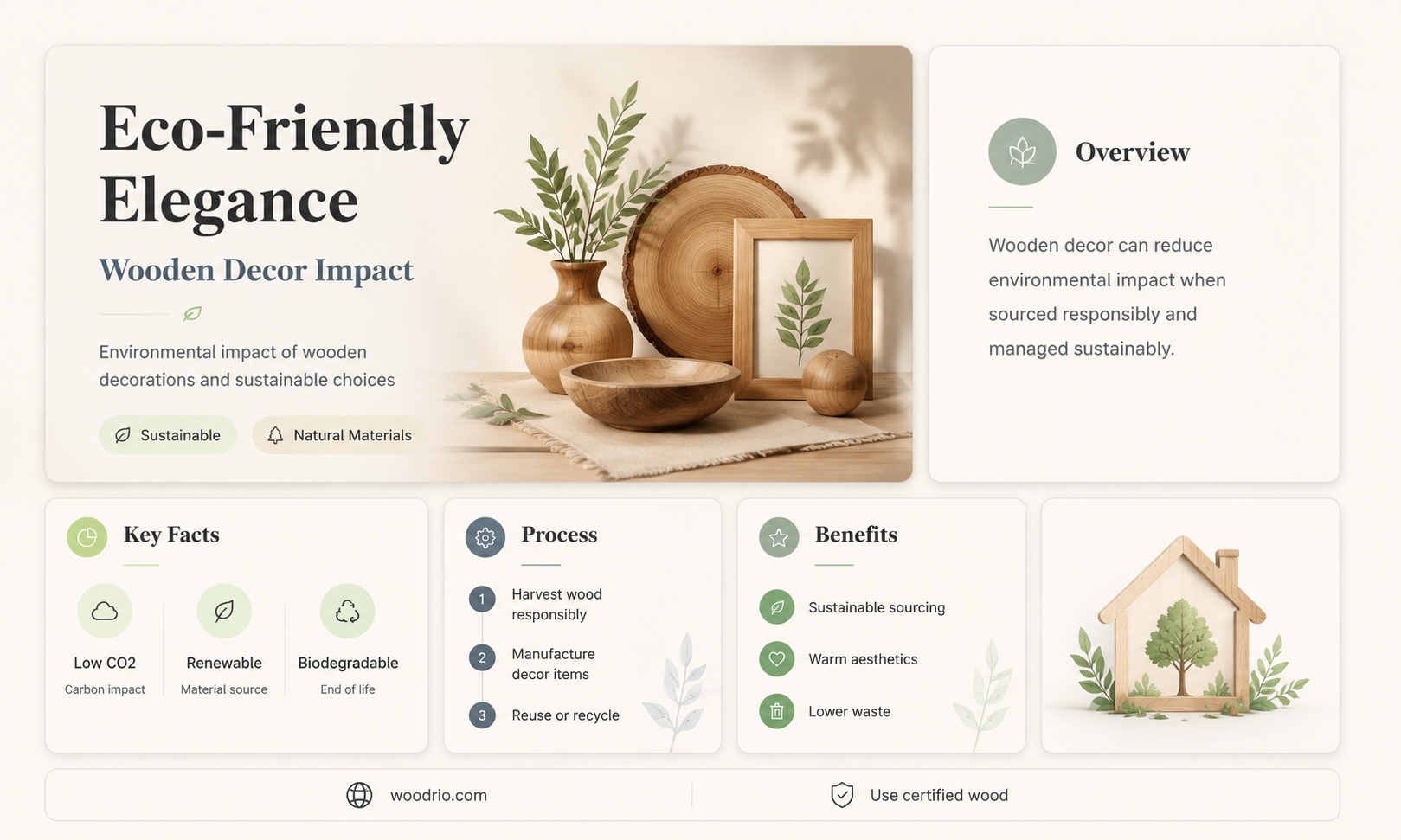 are wooden decorations good for the environment