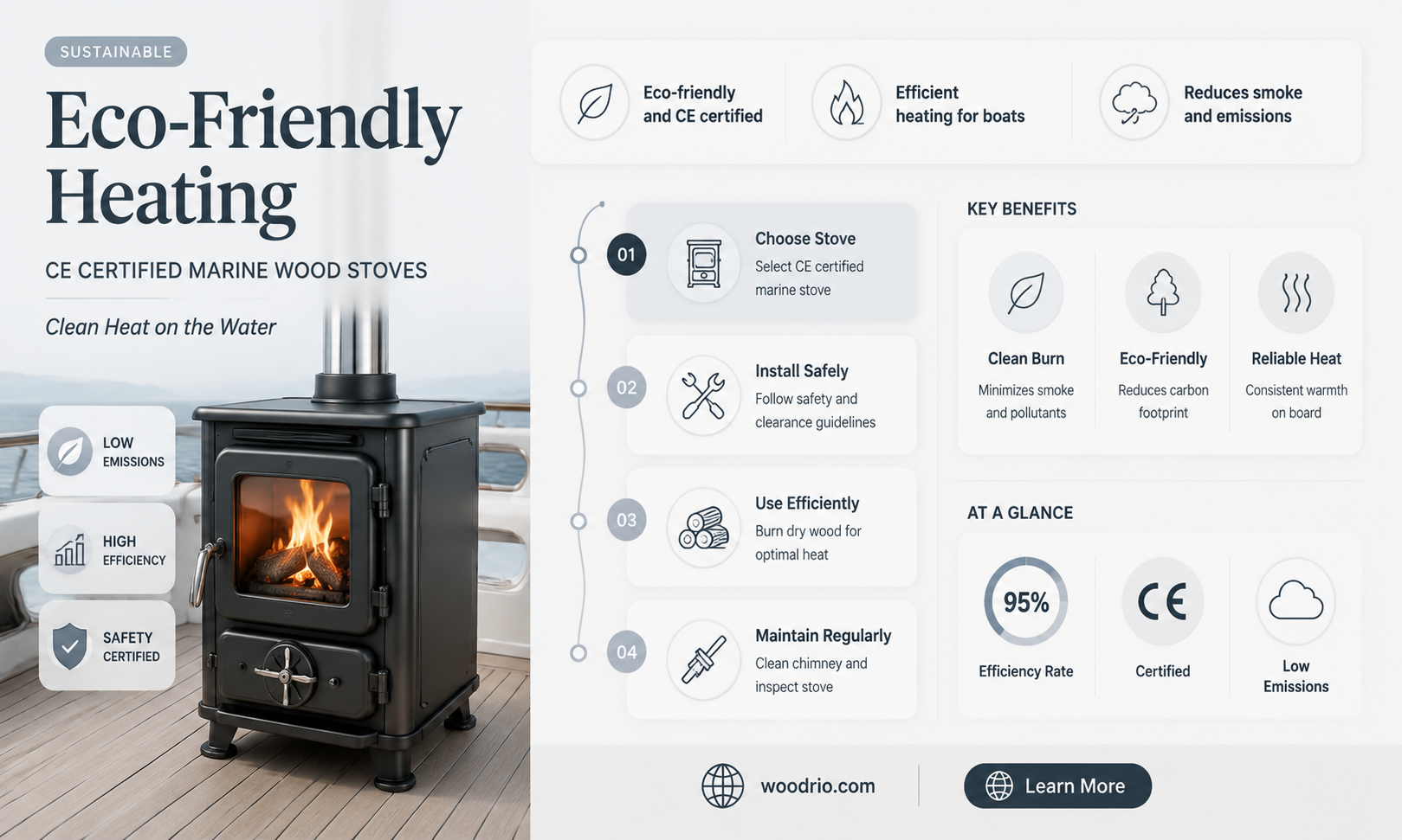 are there any marine wood stoves that are ce certified