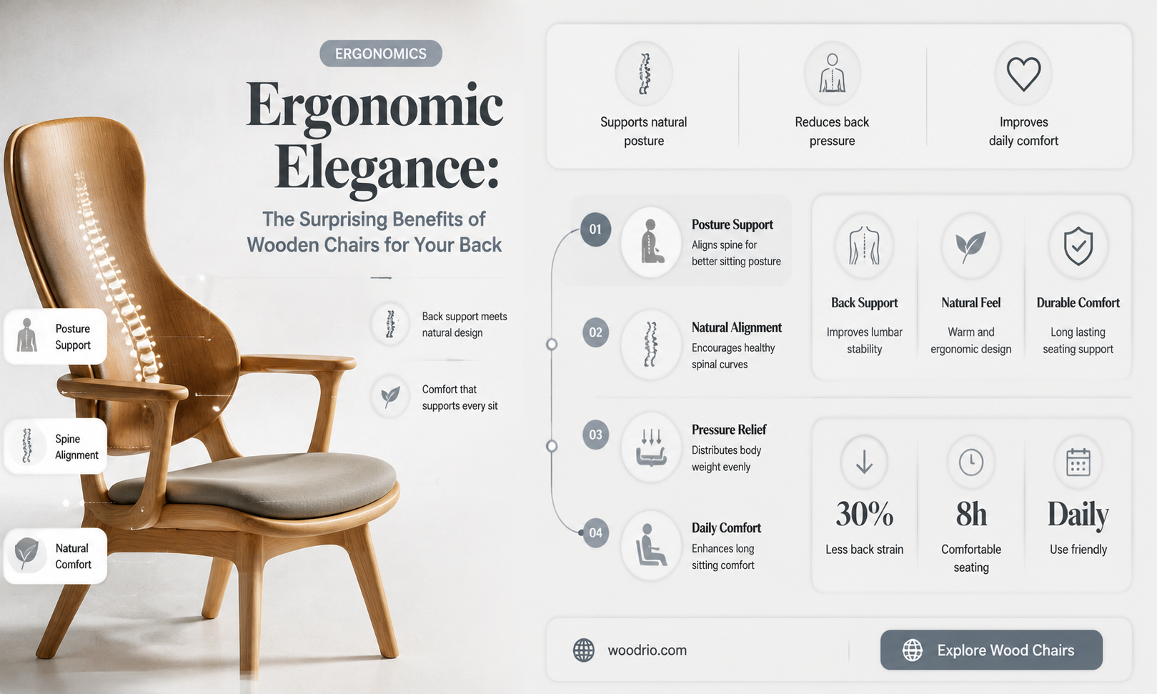 are wooden chairs good for back
