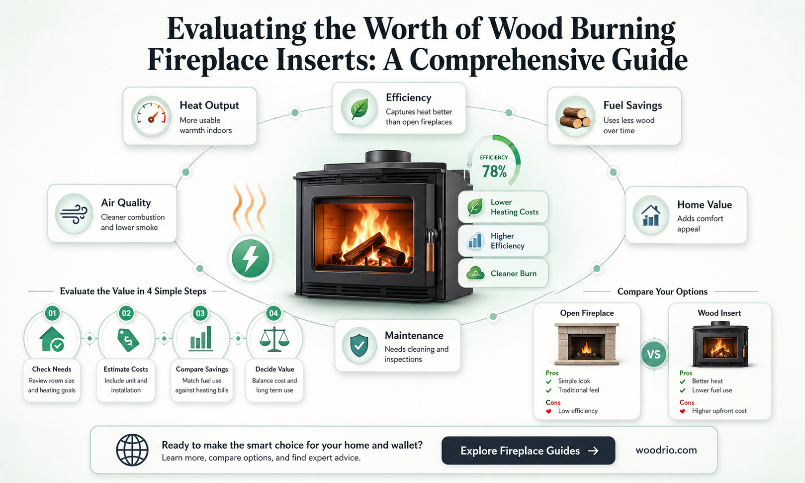 are wood burning fireplace inserts worth it