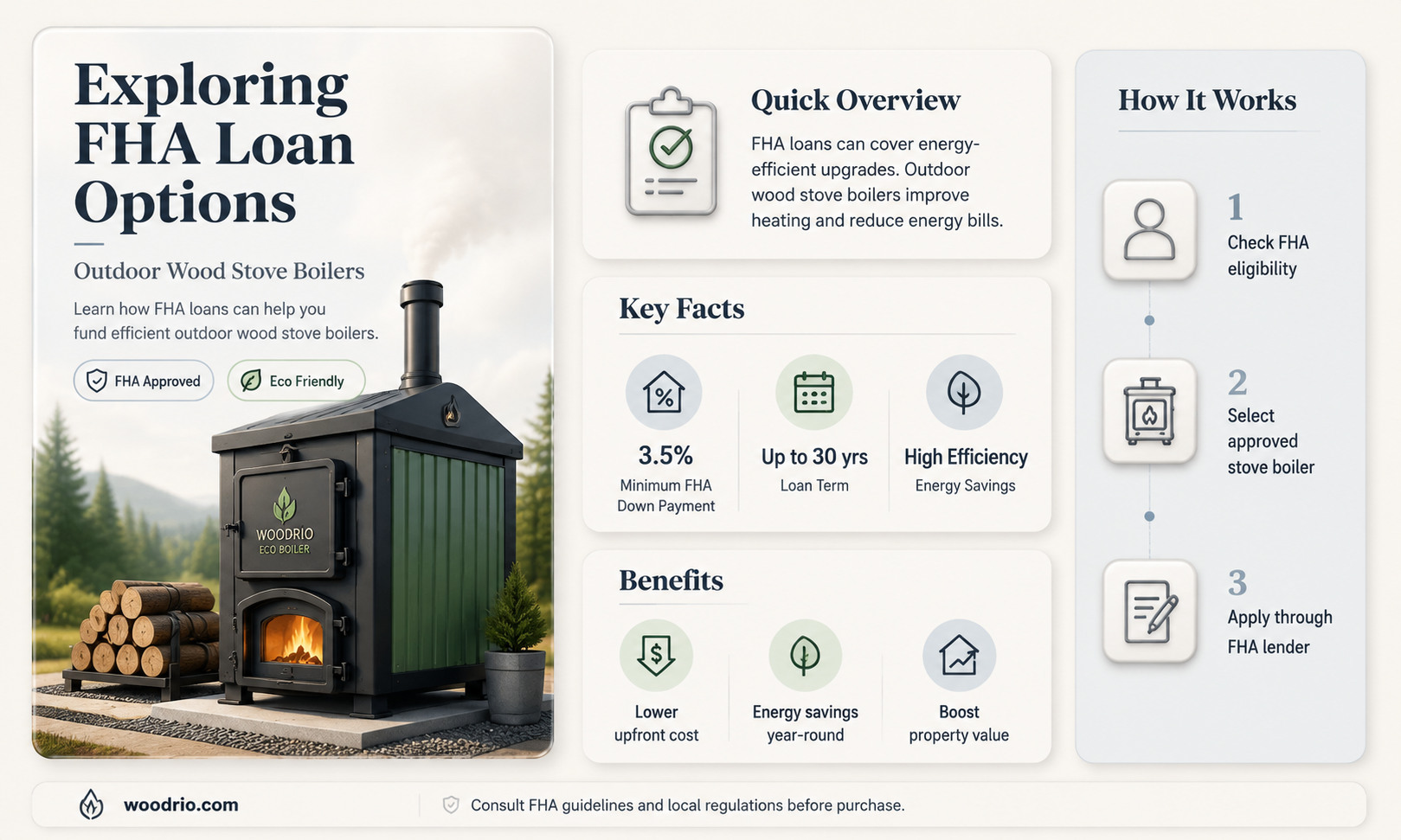 are outdoor wood stove boiler fha loan