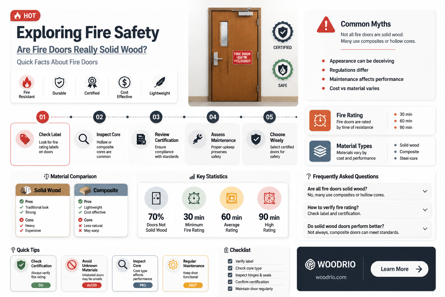 are fire doors solid wood