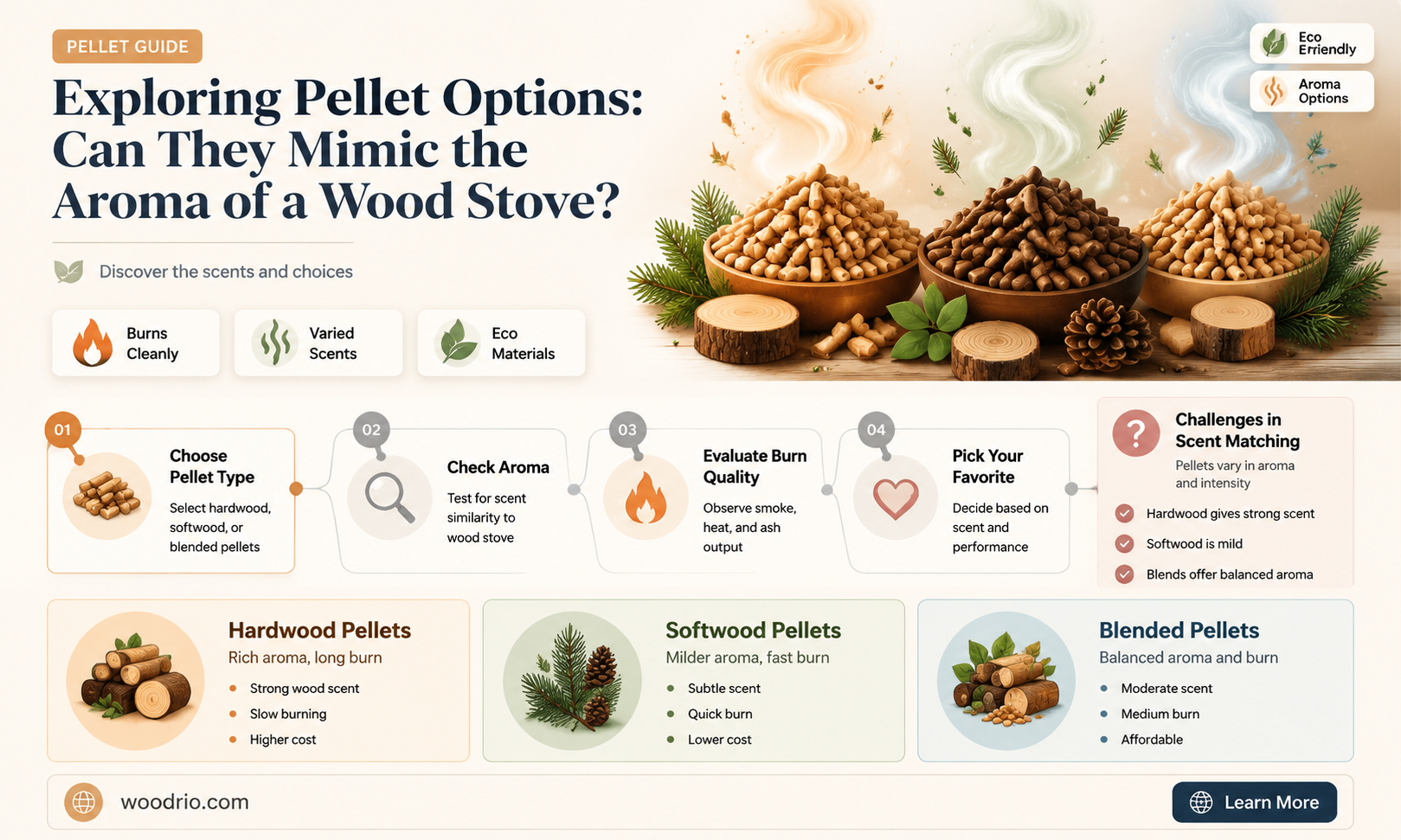 are there pellets that smell like a wood stove