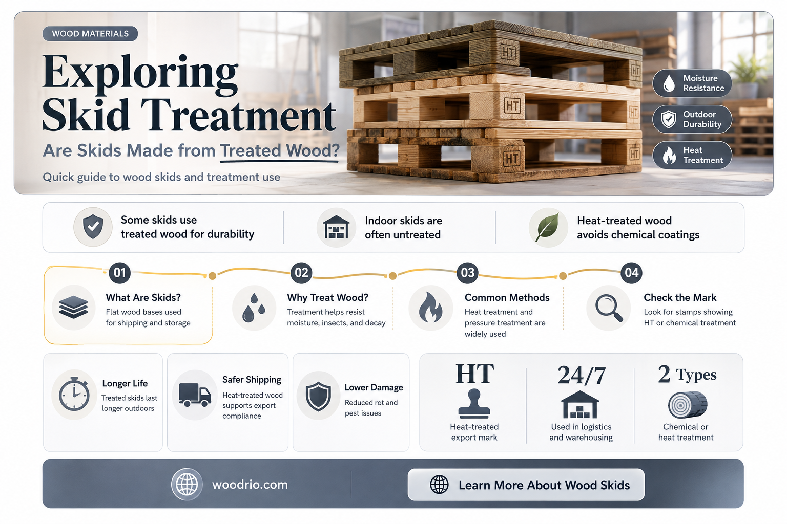 are skids treated wood