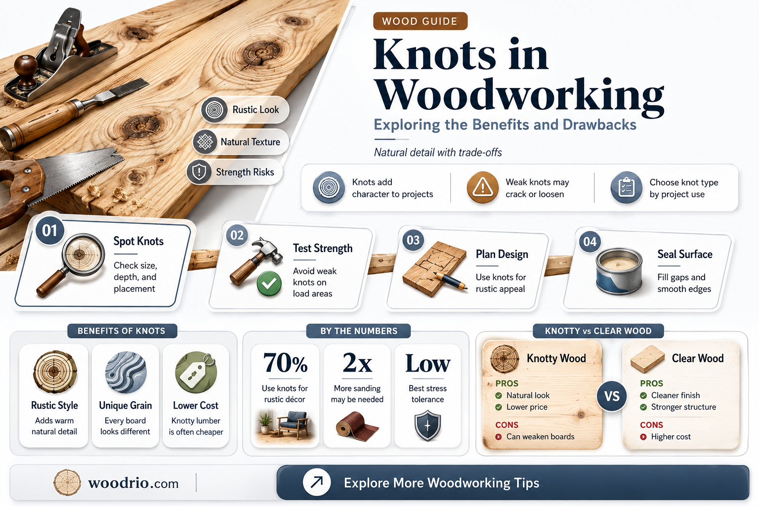 are knots good for wood