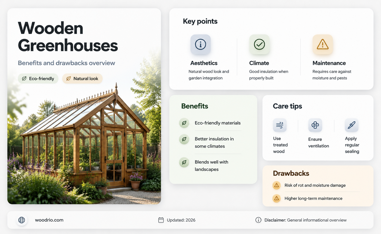 are wooden greenhouses good