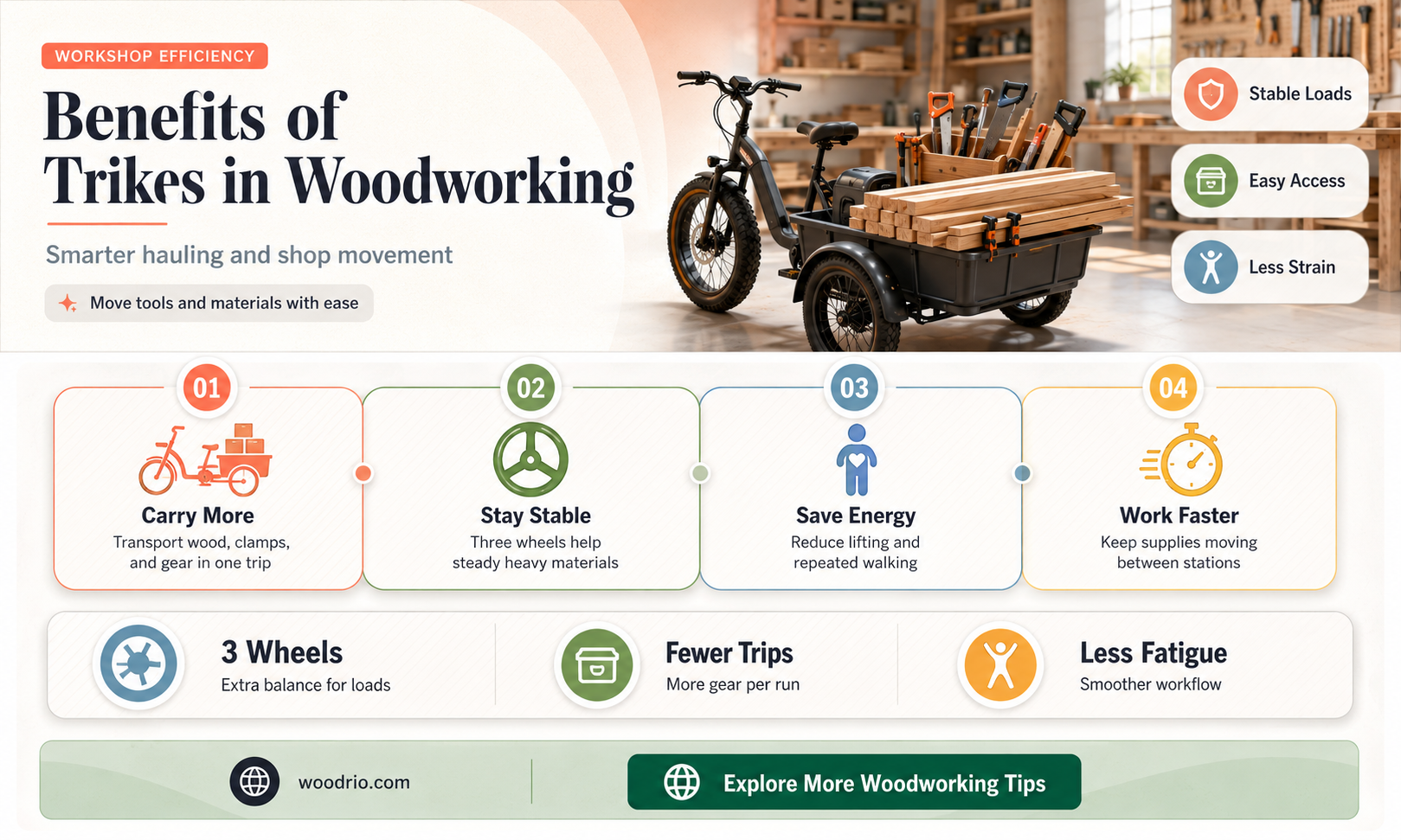 are trikes good for wood
