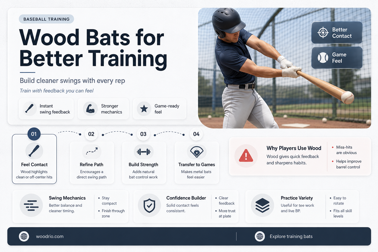 are wood bats good for training