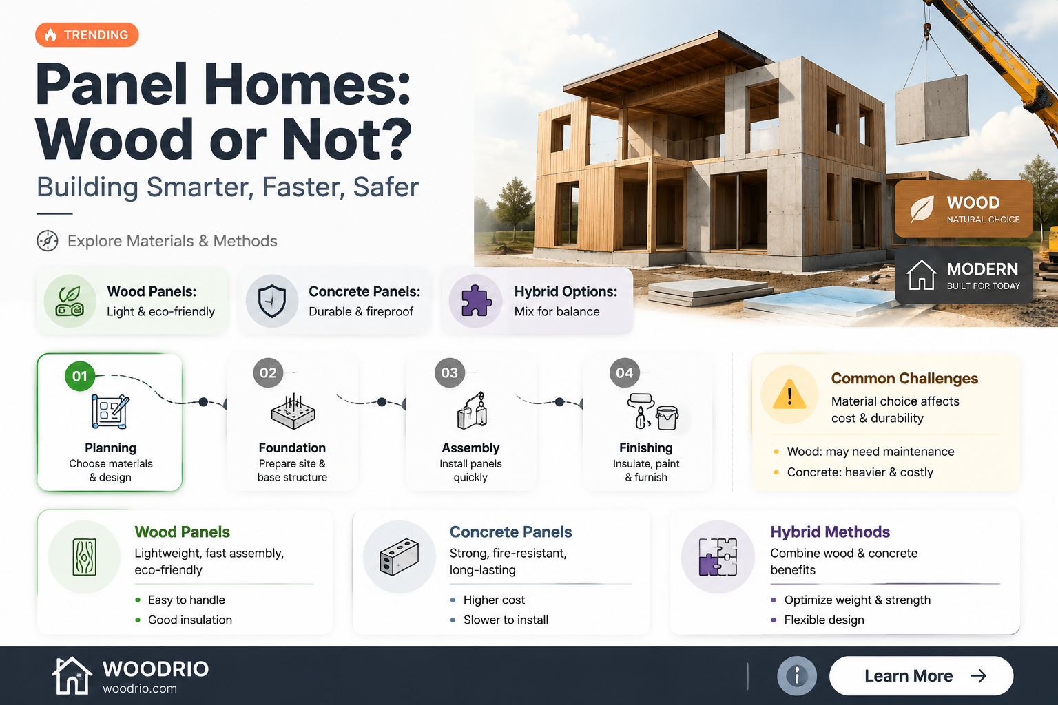 are panel homes made from wood