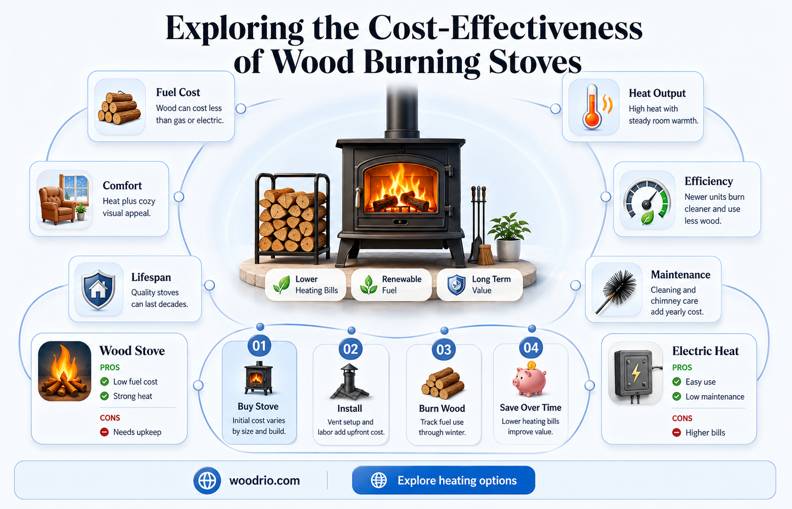 are wood burning stoves cheap to run