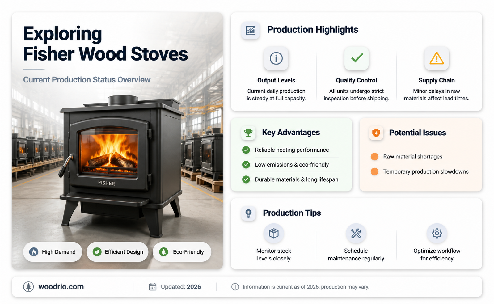 are fisher wood stoves still being made