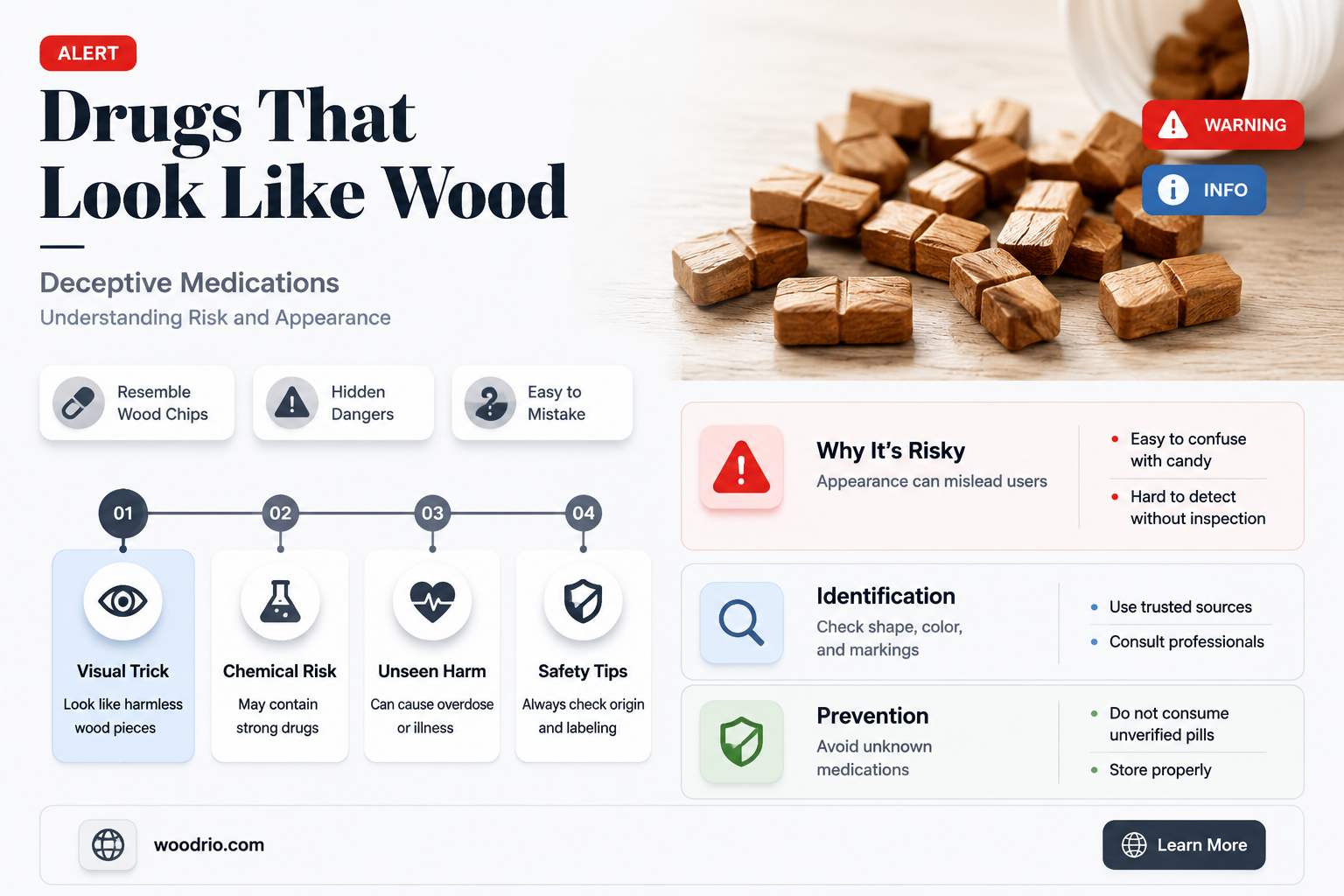 are there any drugs that look like small wood chips