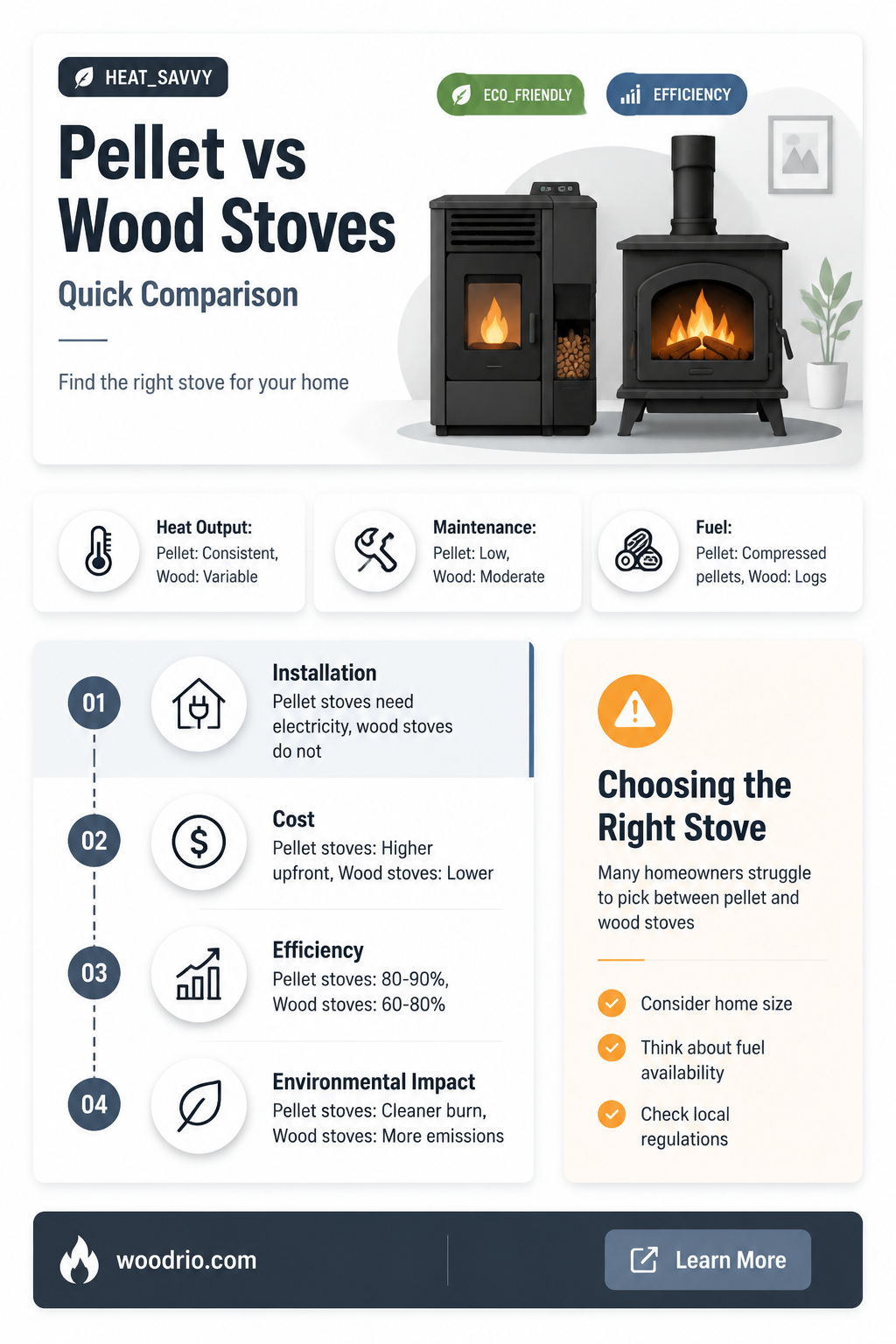 are pellet stoves and wood stoves the same