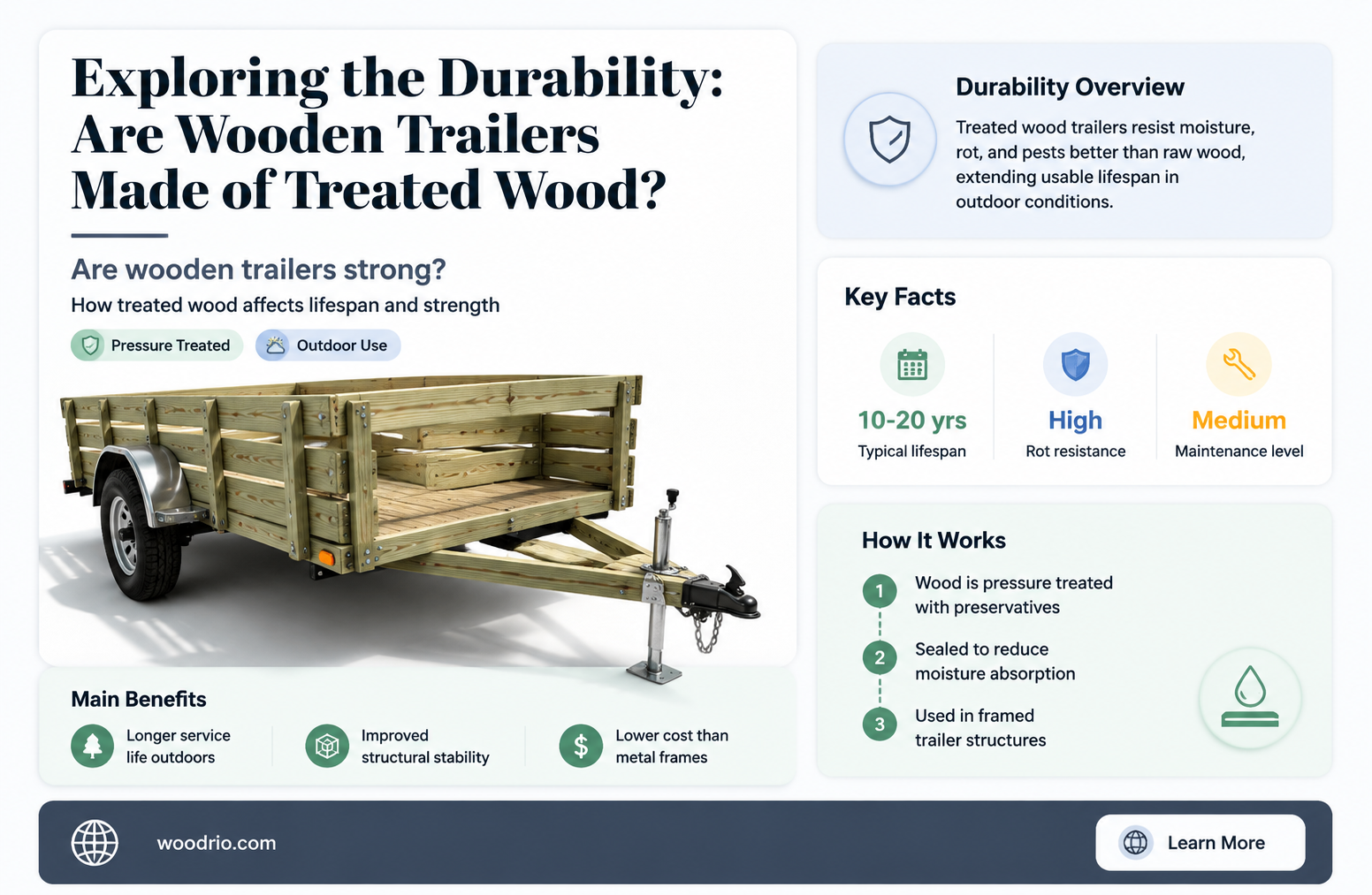 are wooden trailers treated wood