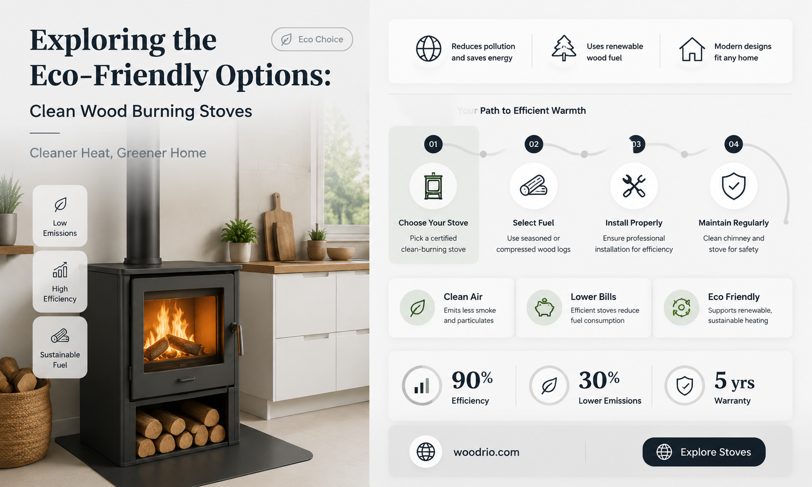 are there clean wood burning stoves