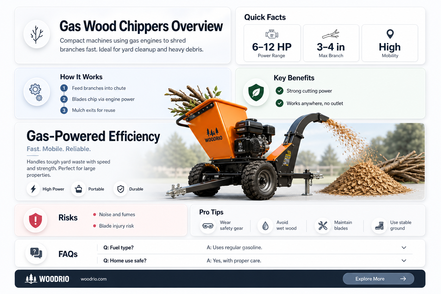 are gas wood chippers any good