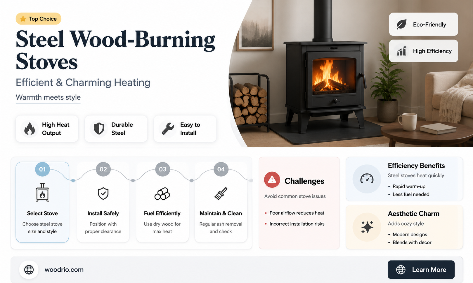 are steel wood burning stoves any good