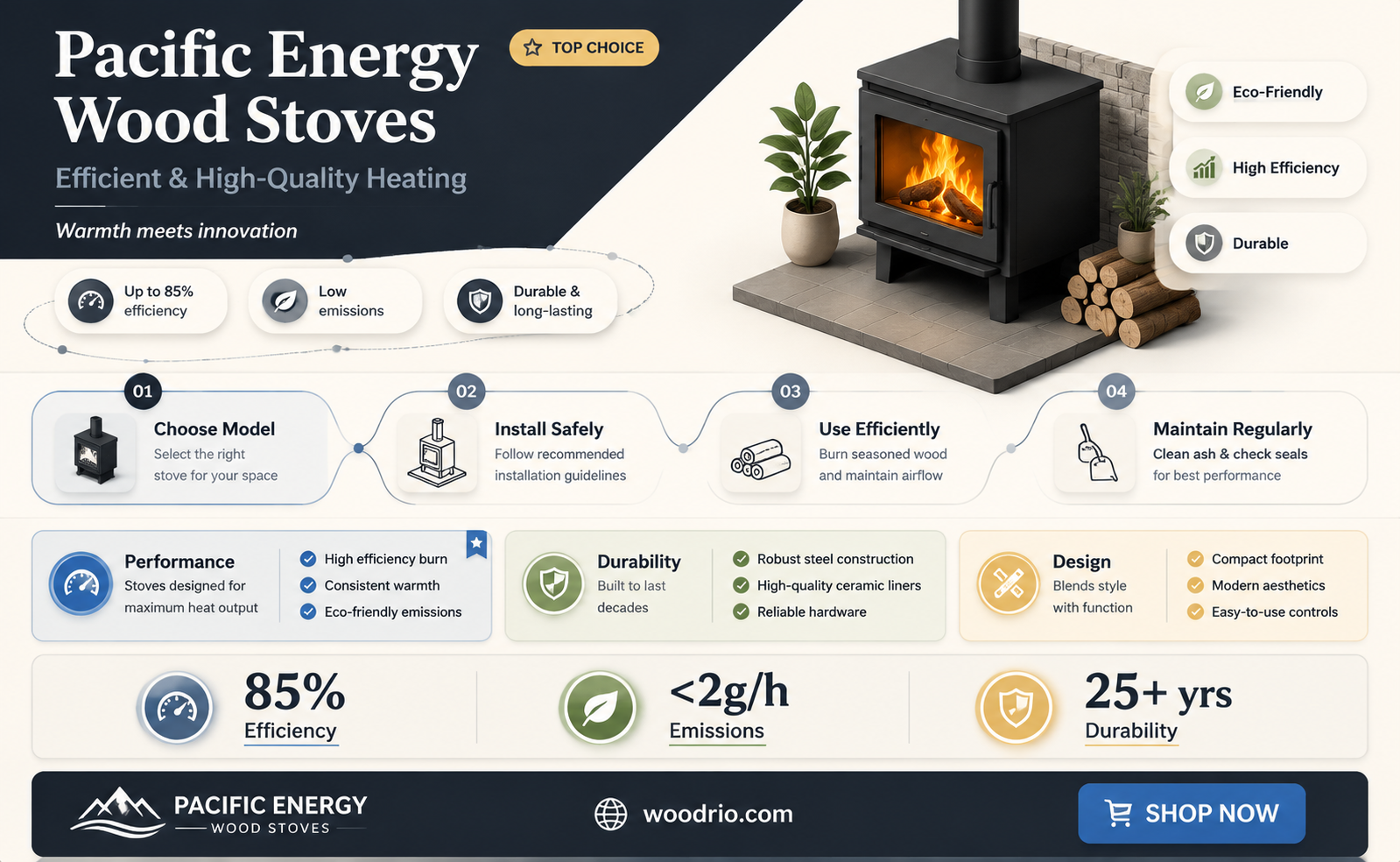 are pacific energy wood stoves good