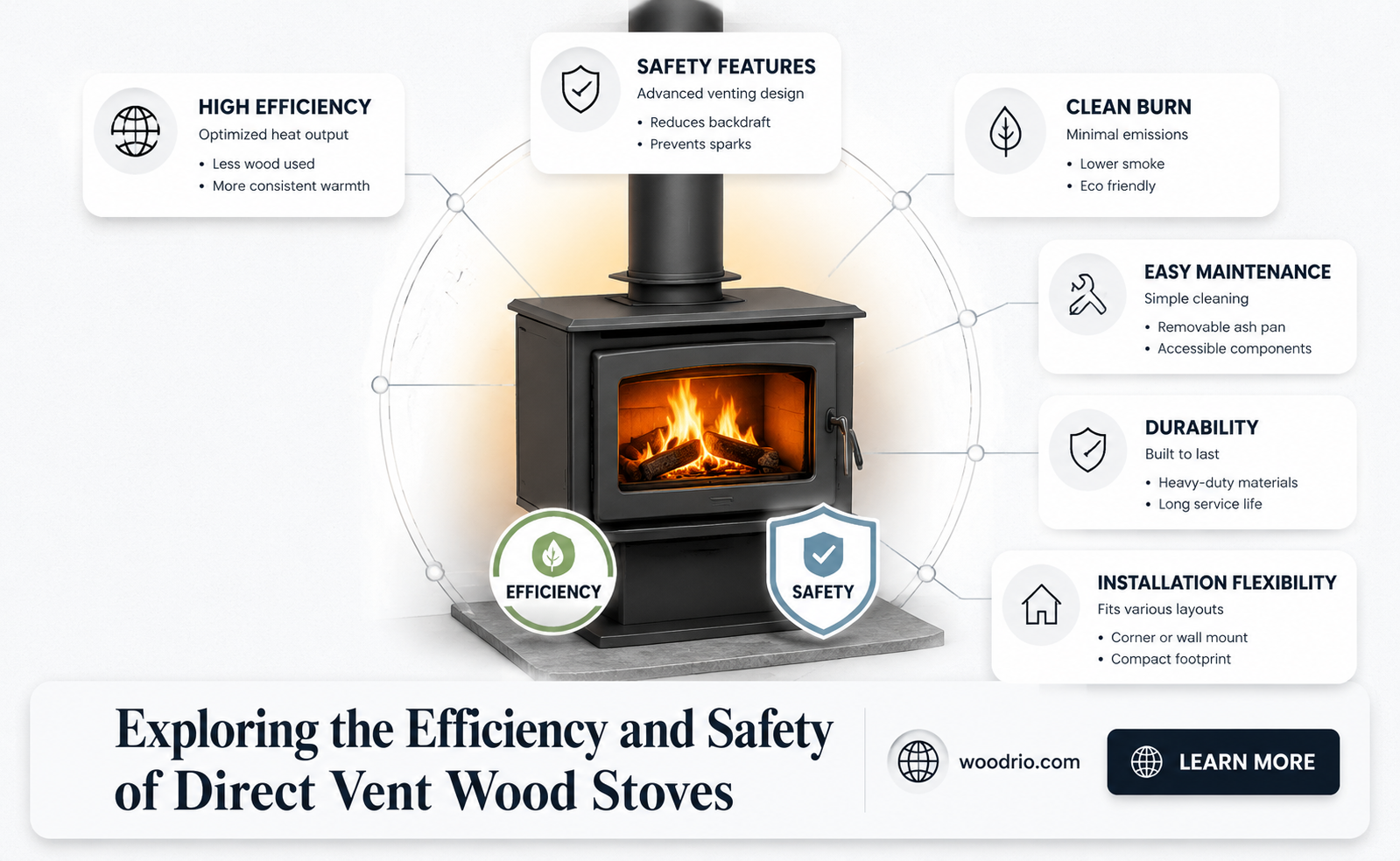 are there direct vent wood stoves
