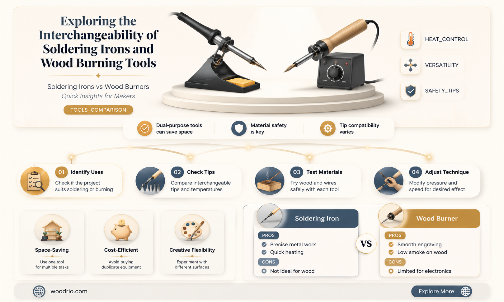 are soldering irons and wood burning tools interchangeable