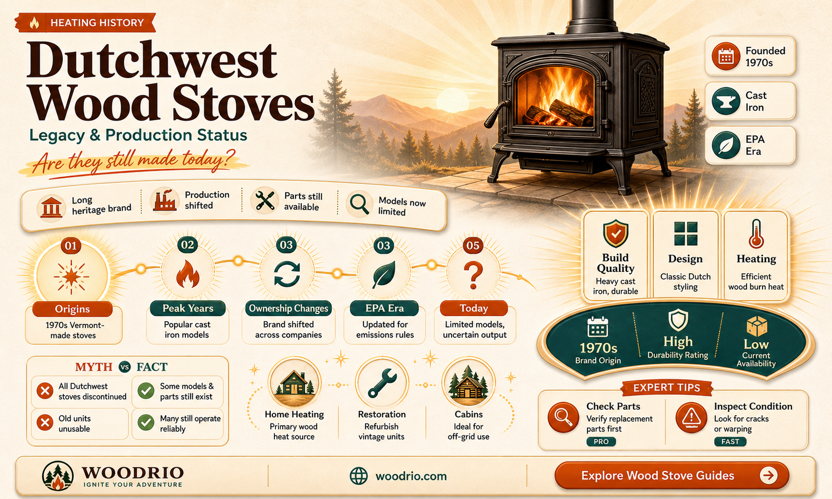 are dutchwest wood stoves still made