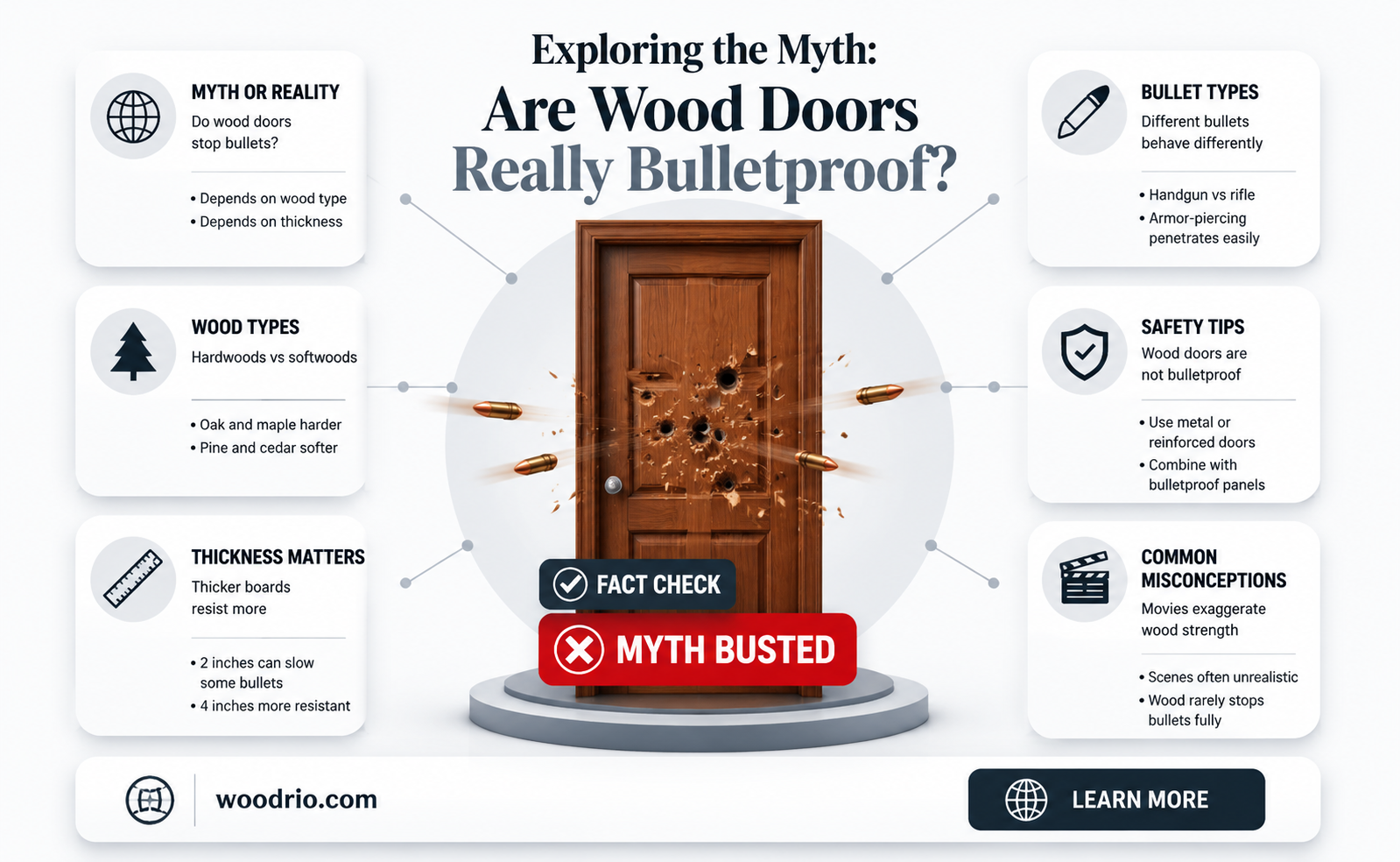 are wood doors bullet proof