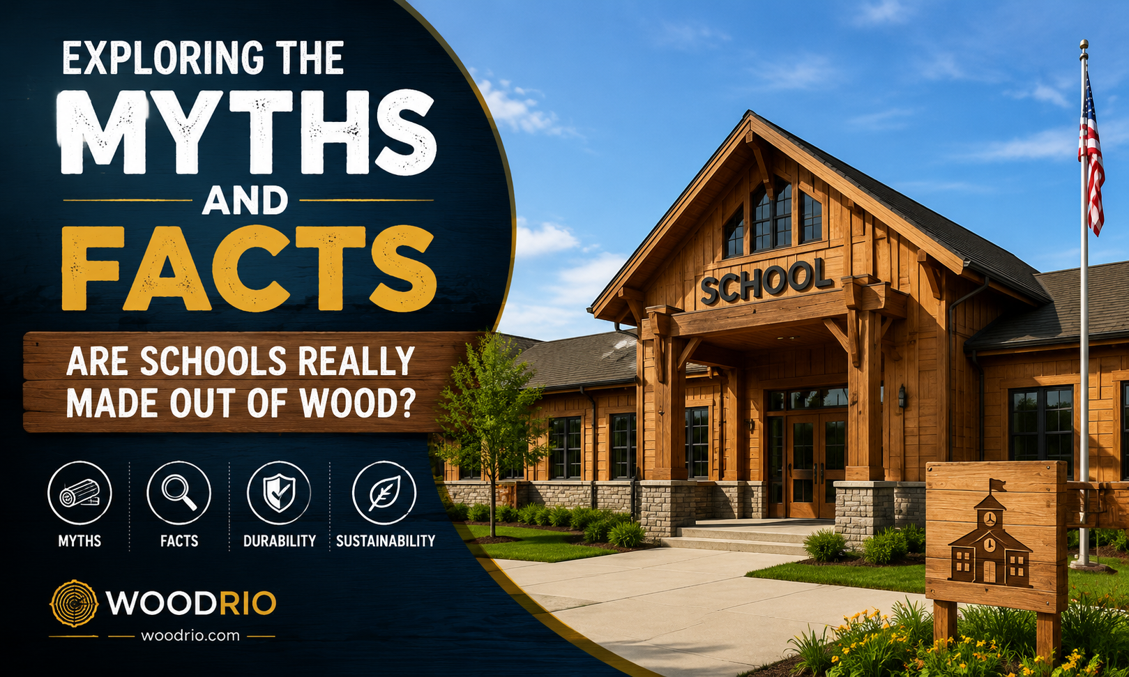 are school made out of wood
