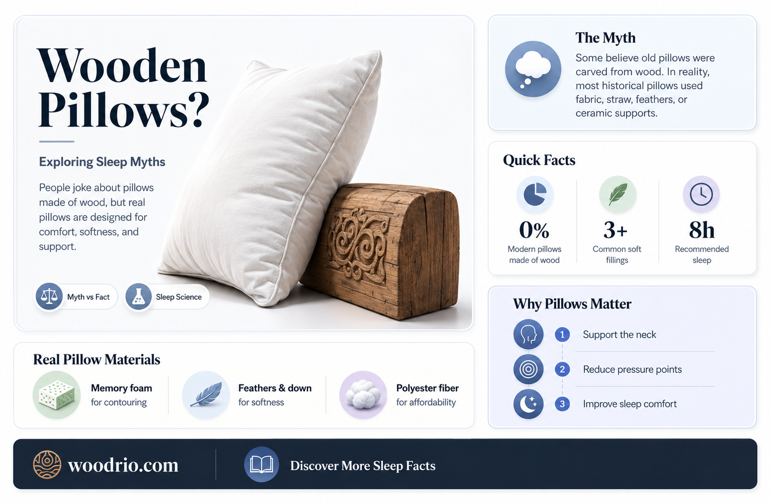 are pillows made out of wood