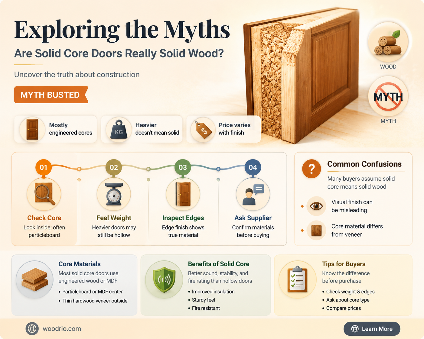are solid core doors solid wood