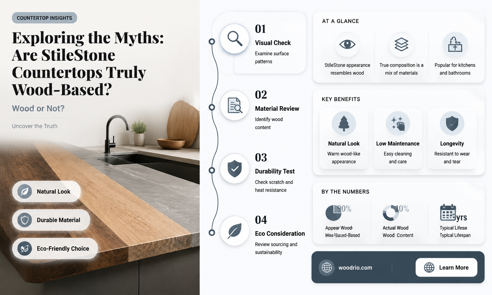are stilestone countertops made with a wood base