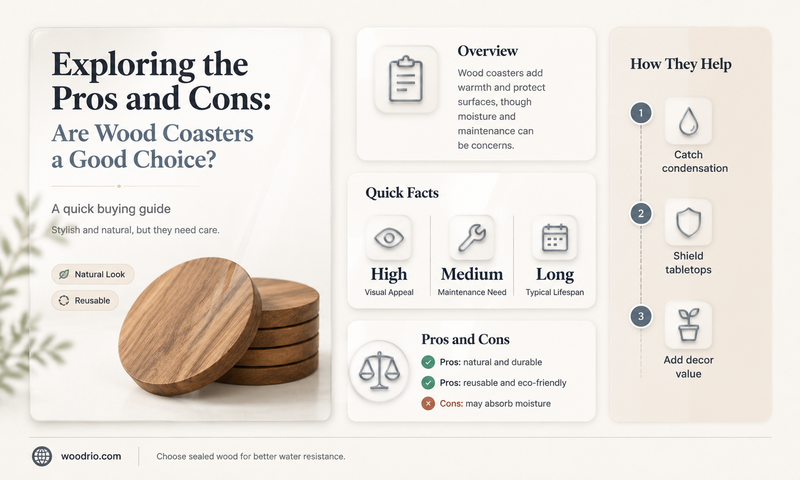 are wood coasters good