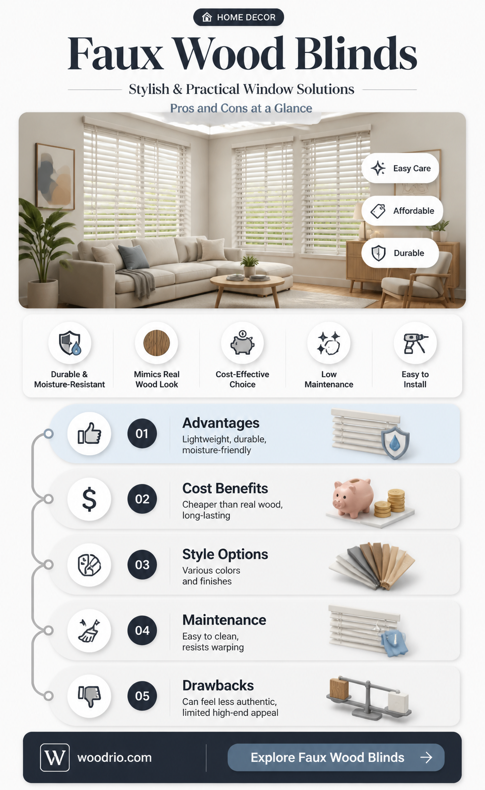 are faux wood blinds good