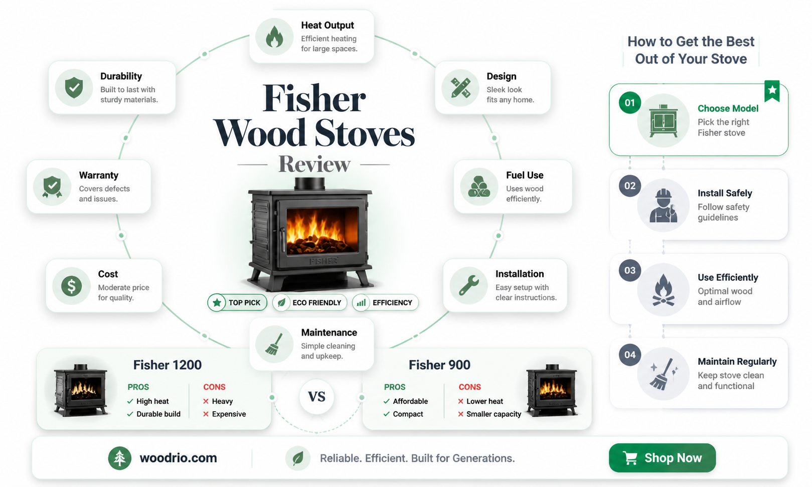 are fisher wood stoves good