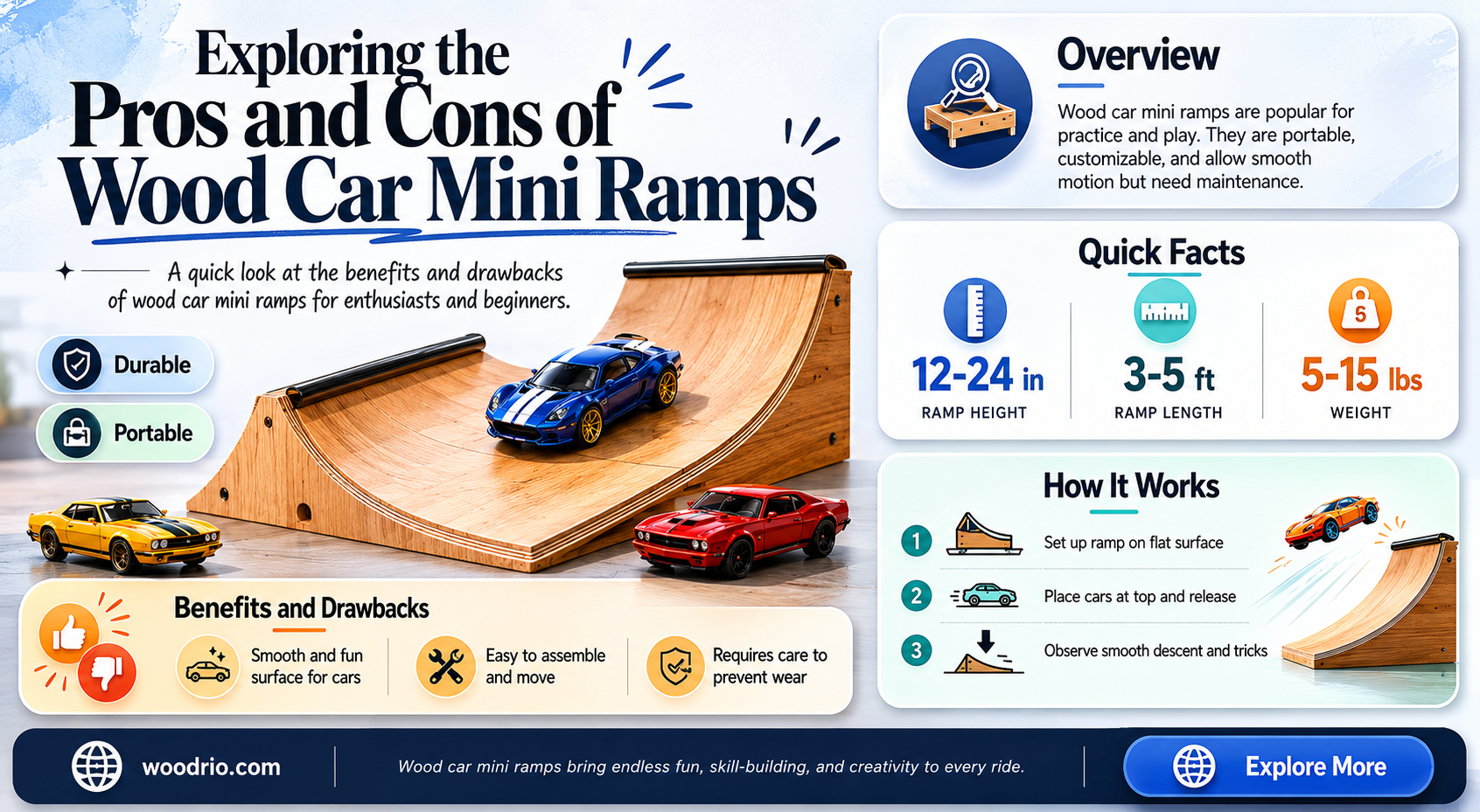 are wood car mini ramps good