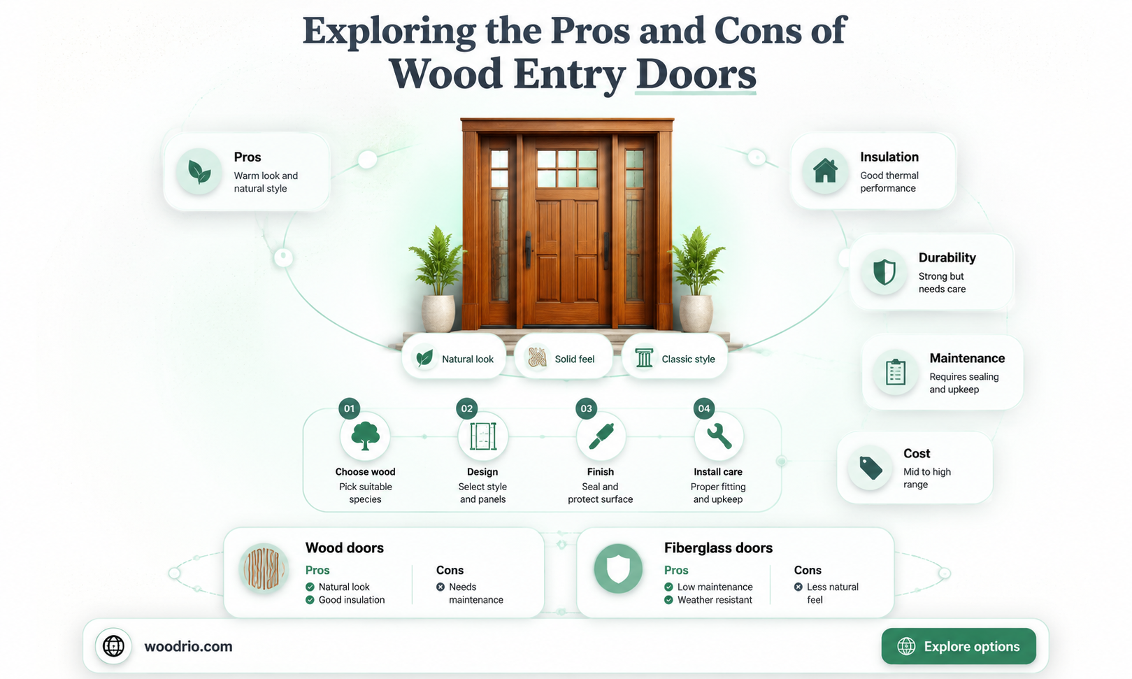 are wood entry doors good