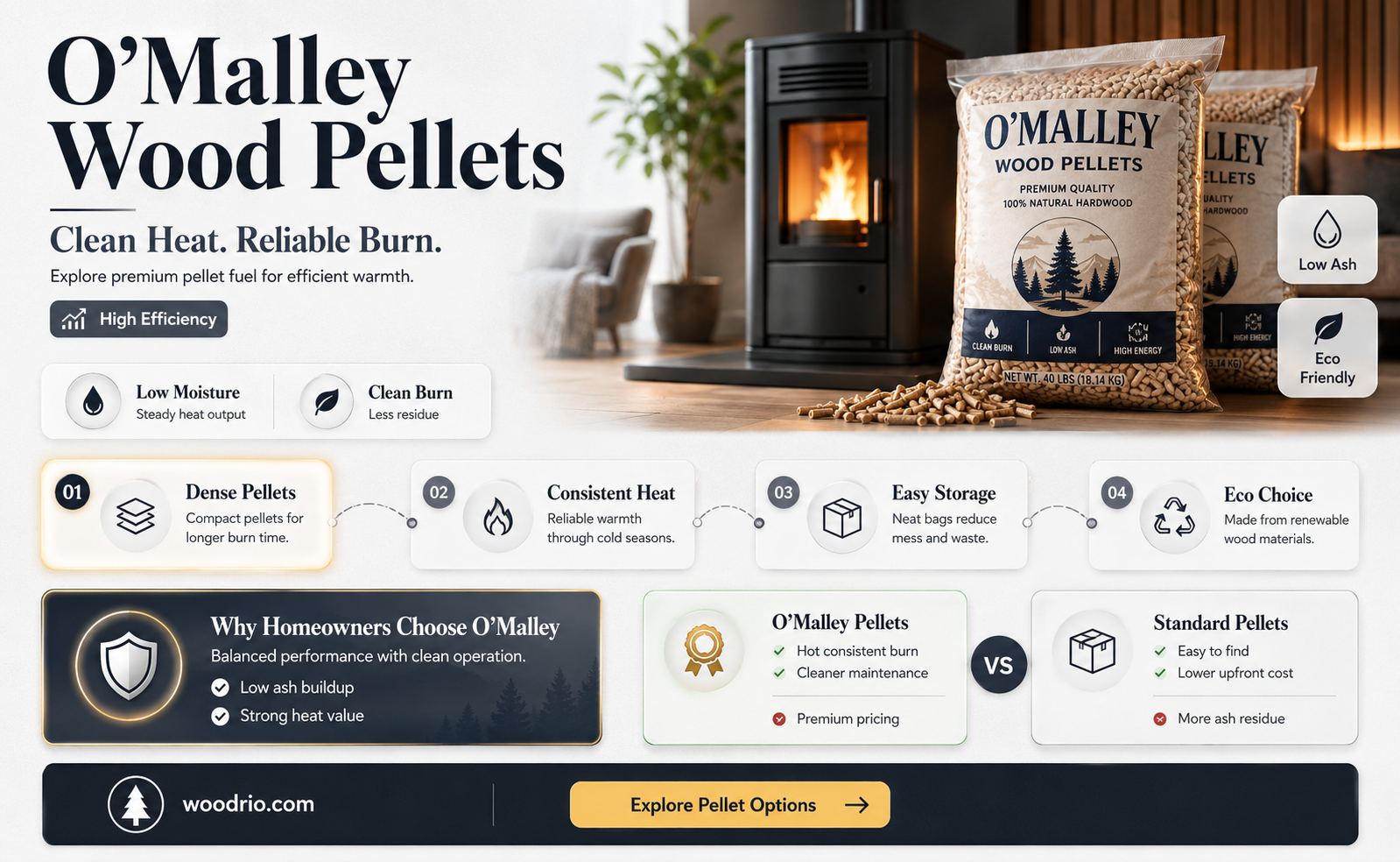 are o malley wood pellets good