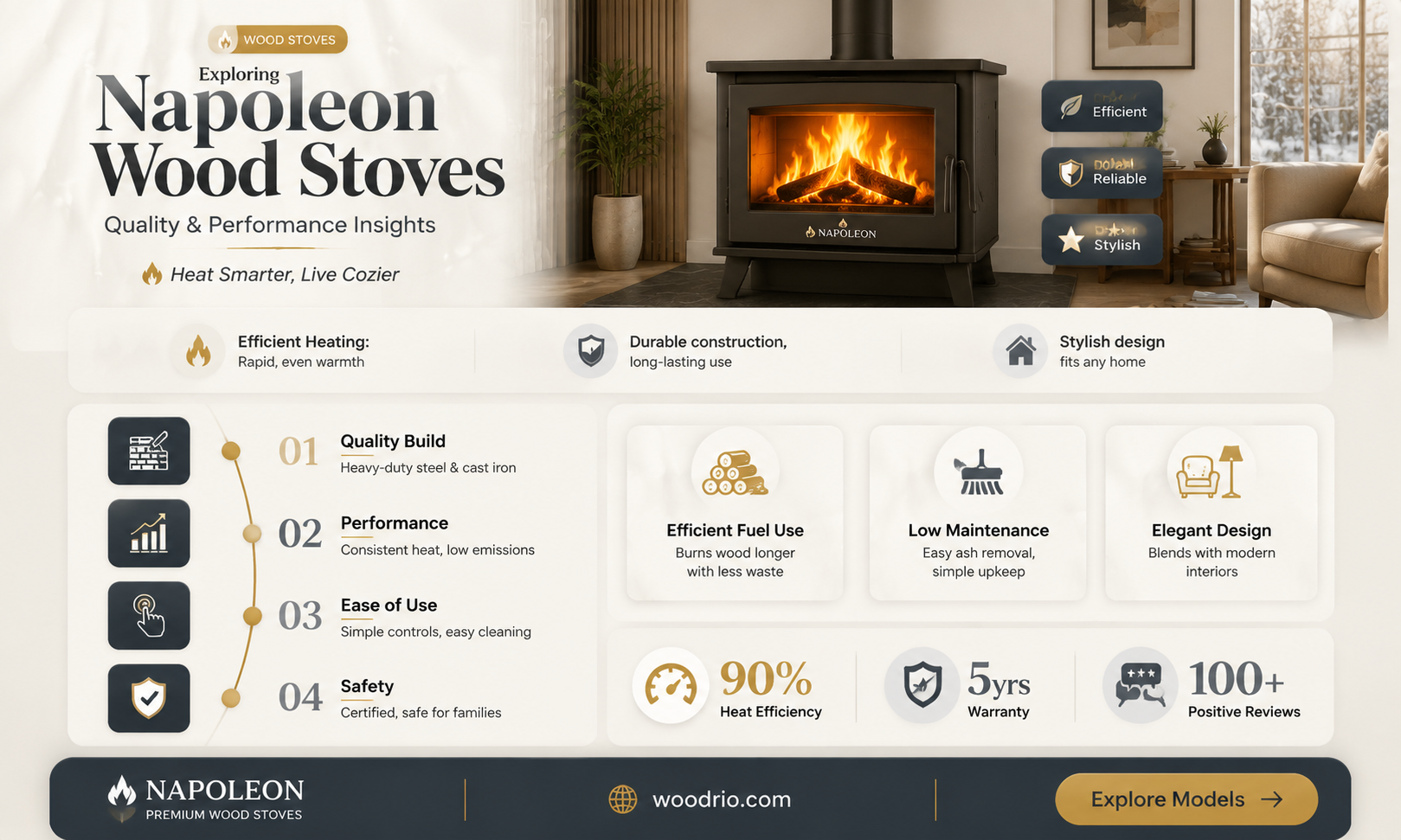 are napoleon wood stoves good