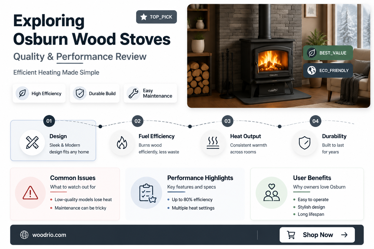 are osburn wood stoves any good