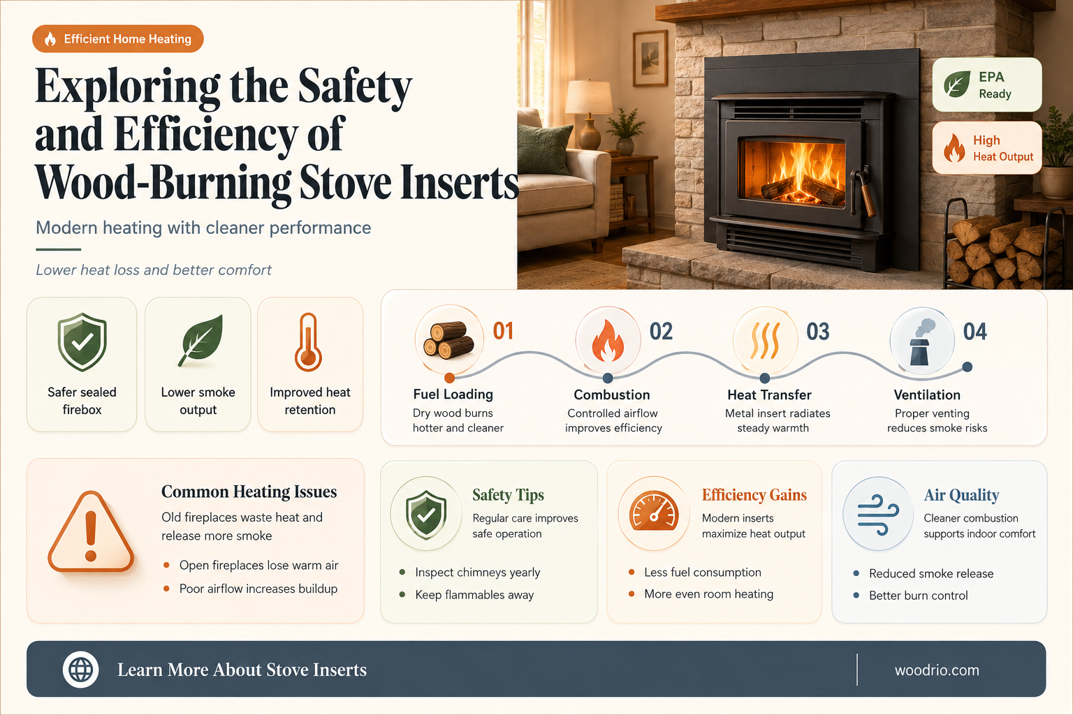 are wood burning stove inserts sage