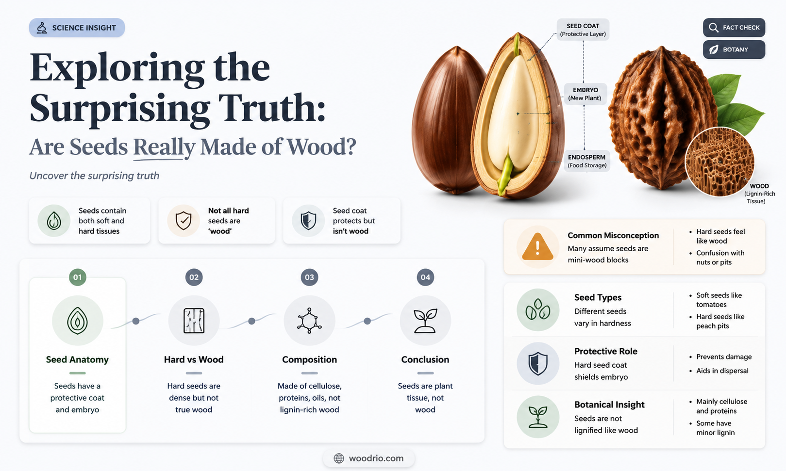 are seeds made of wood