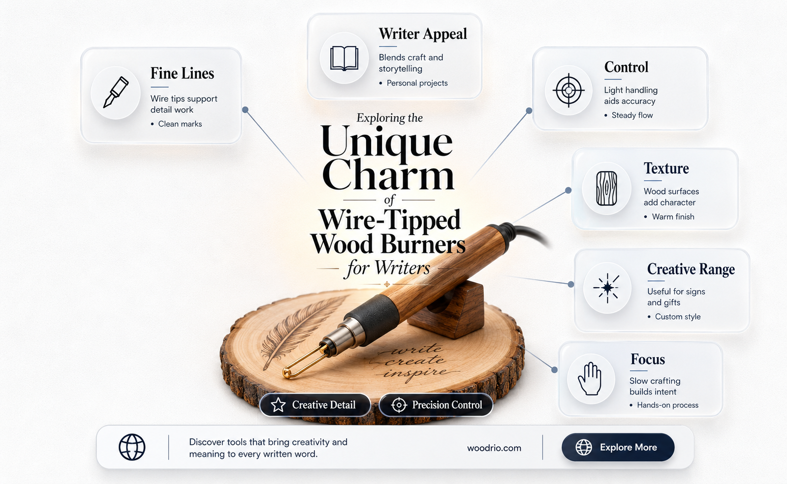 are wire tipped wood burners best for writing with