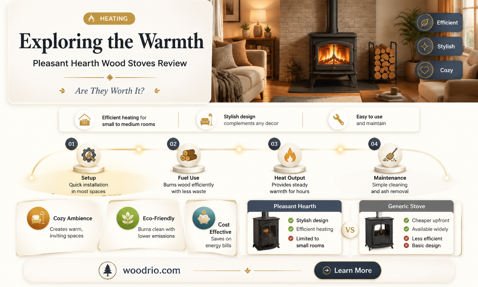 are pleasant hearth wood stoves good