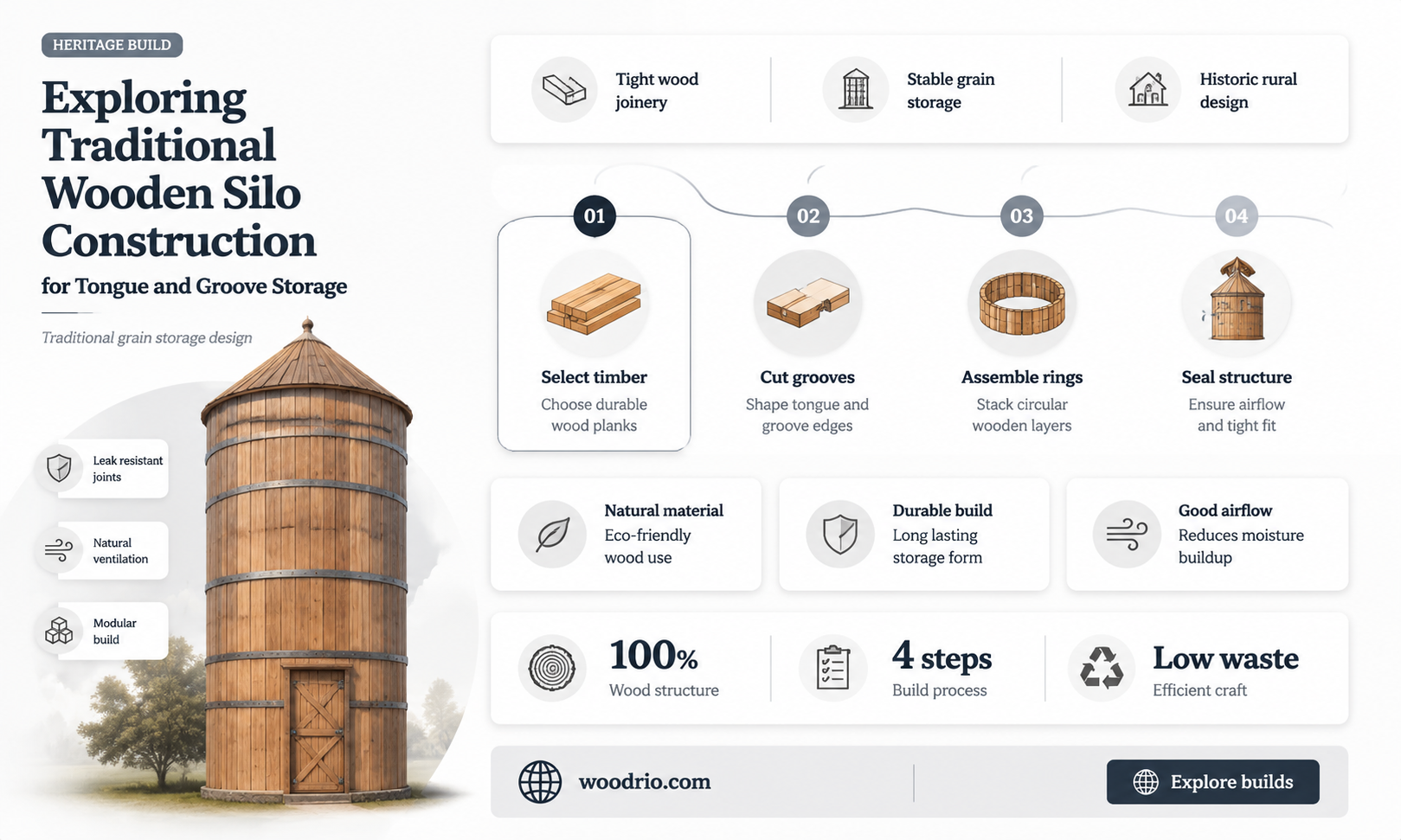 are wooden tounge and gruveensilage storage siloooos stile made