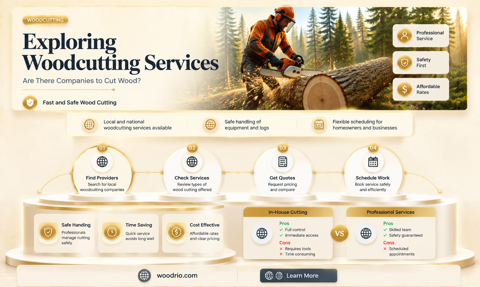 are there companies to cut wood