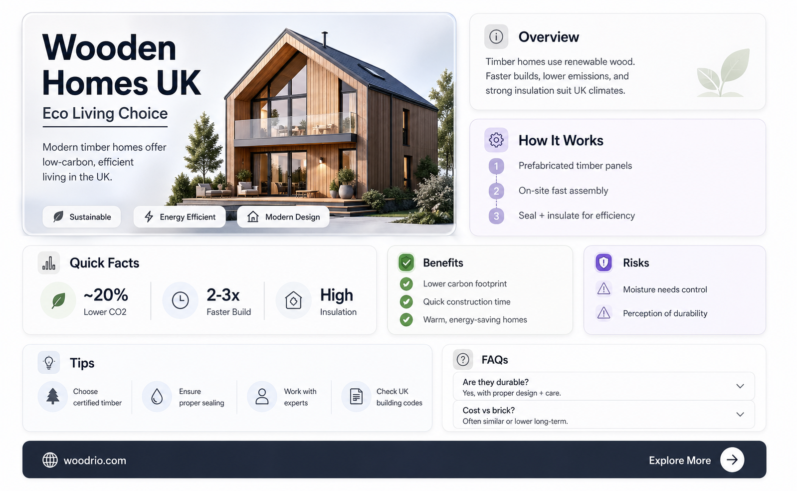 are any houses in uk made of wood