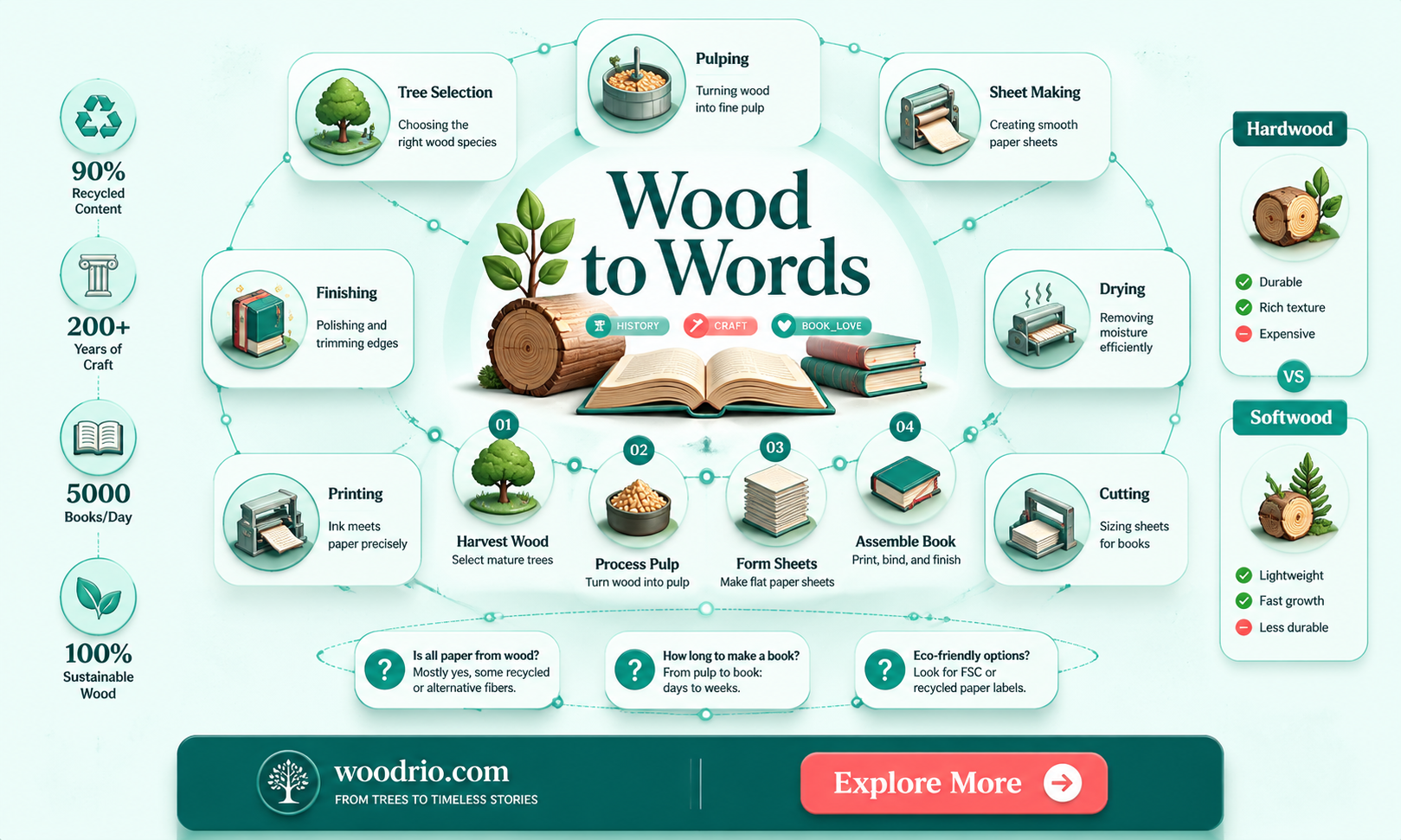 are books made from wood