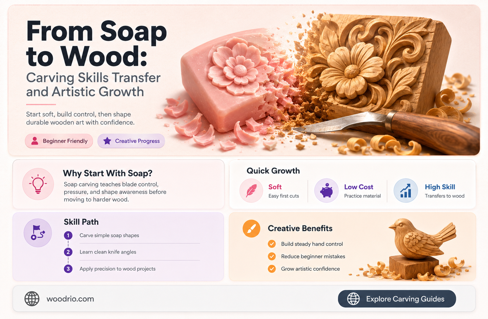 are soap carvings good practice for wood