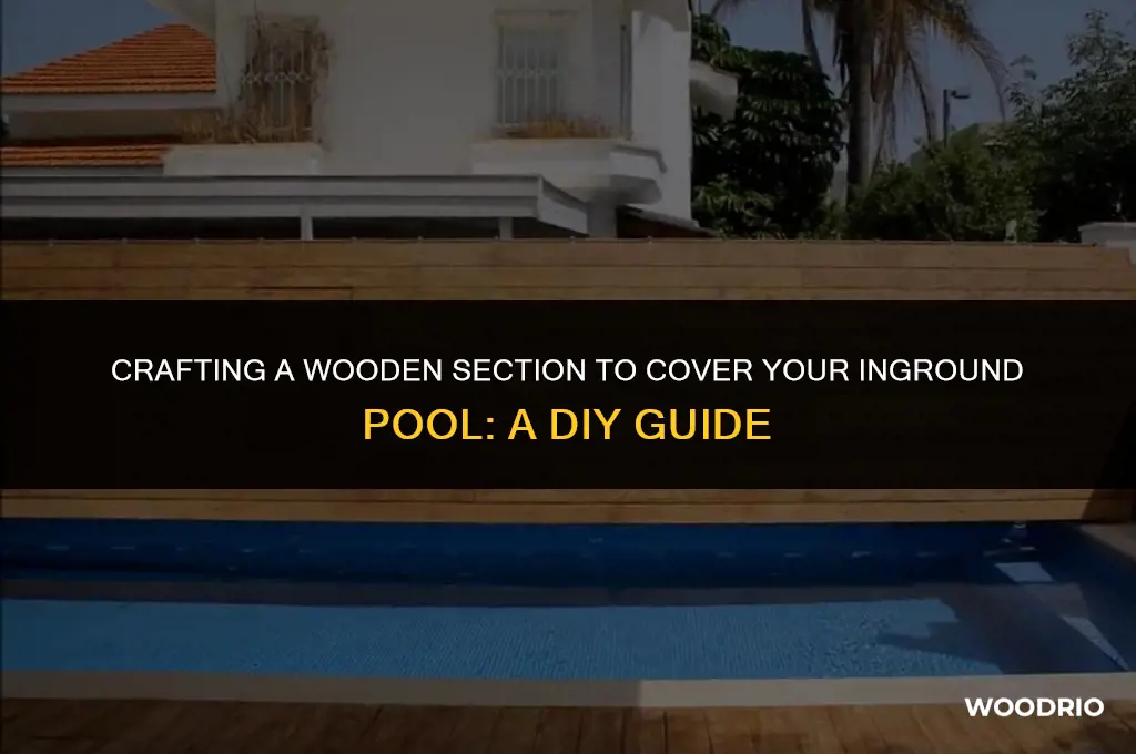 has anyone made wooden sction to cover their inground pool